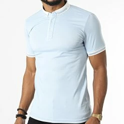 Sortie 😉 Polo Manches Courtes 1040 Bleu Clair de Mackten 🤩