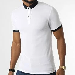 Meilleur prix 😍 Polo Manches Courtes 1058 Blanc de Mackten ⭐