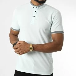 Meilleure vente 😉 Polo Manches Courtes 1736 Bleu Clair de Mackten 🔥 -Promos Mackten Magasin mackten 324334 1736 TURQUOISE 20220620T155459 03