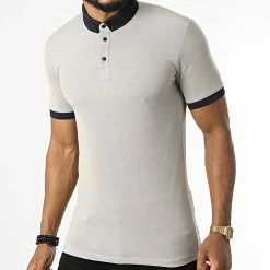 Offres 🥰 Polo Manches Courtes 1058 Beige de Mackten ⌛