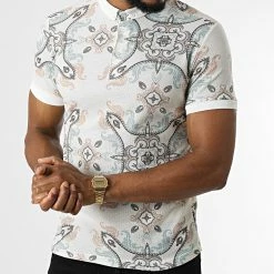 Top 10 ❤️ Polo Manches Courtes Floral 1939 Blanc de Mackten 🎁 -Promos Mackten Magasin mackten 324337 1939 ECRU 20220620T155656 03