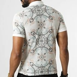 Top 10 ❤️ Polo Manches Courtes Floral 1939 Blanc de Mackten 🎁 -Promos Mackten Magasin mackten 324337 1939 ECRU 20220620T155657 04