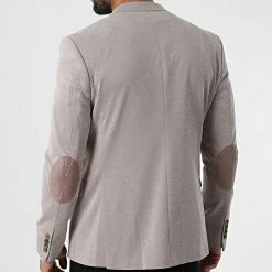 Grosses soldes ⭐ Veste Blazer MBK821 Beige de Mackten 👍 -Promos Mackten Magasin mackten 325963 MKB821 TAUPE 20220630T141719 04