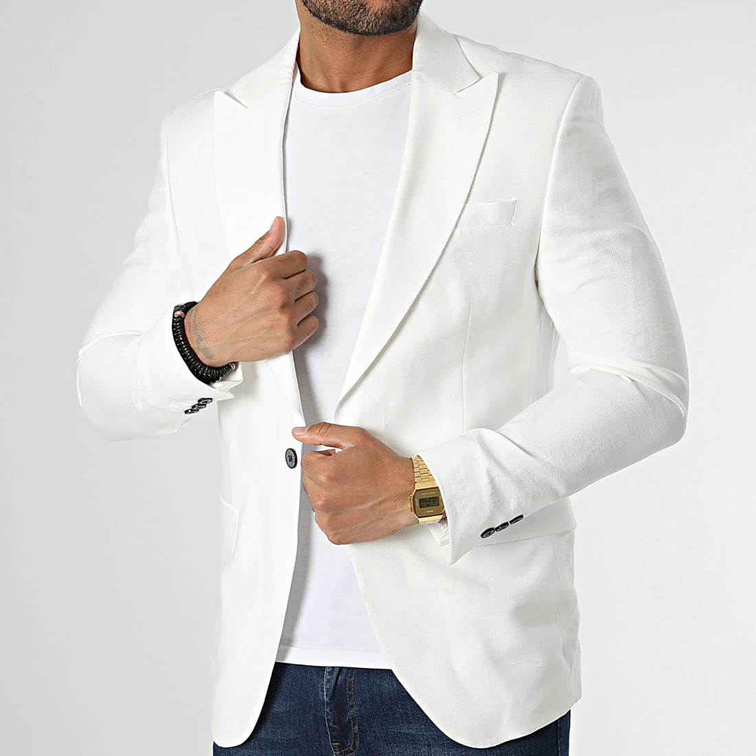 Le moins cher ❤️ Veste Blazer H88 Blanc de Mackten 🌟 3 Le moins cher ❤️ Veste Blazer H88 Blanc de Mackten 🌟