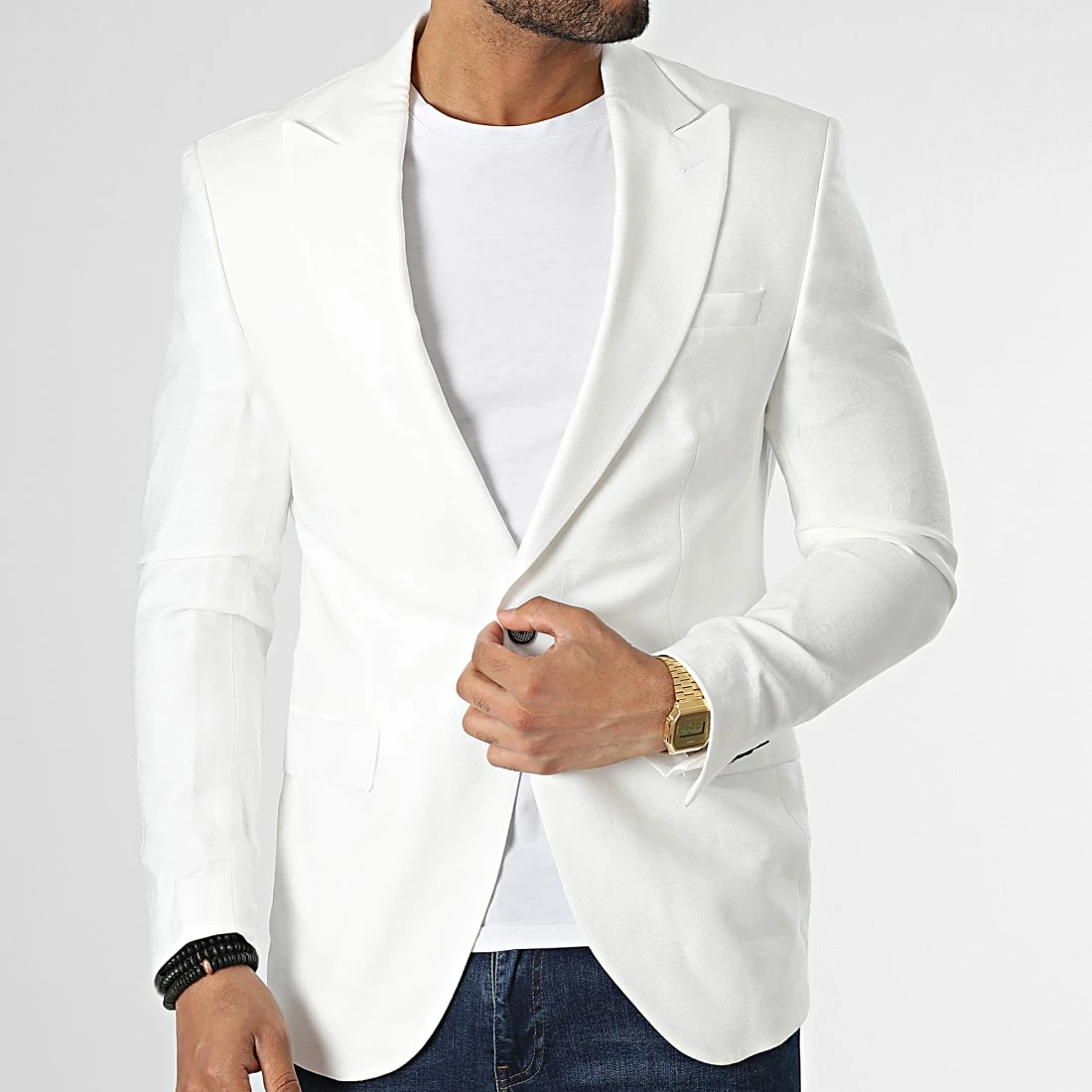 Le moins cher ❤️ Veste Blazer H88 Blanc de Mackten 🌟 5 Le moins cher ❤️ Veste Blazer H88 Blanc de Mackten 🌟 – Image 3