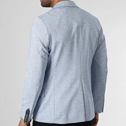 Remise 👏 Veste Blazer K018 Bleu Clair de Mackten 😉 -Promos Mackten Magasin mackten 325971 K018 CIEL 20221110T153016 04