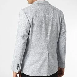 Coupon ✨ Veste Blazer K018 Gris Clair de Mackten 😀 -Promos Mackten Magasin mackten 325972 K018 GRIS 20220704T155845 04