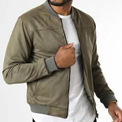 Budget 👍 Veste Suedine MKTS04 Vert Kaki de Mackten ⭐ -Promos Mackten Magasin mackten 335030 MKTS08 20220906T135417 03