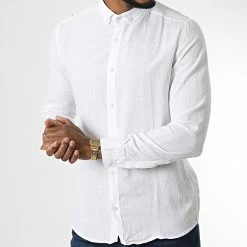 Meilleure affaire 🌟 Chemise Manches Longues ML602 Blanc de Mackten 😍 -Promos Mackten Magasin mackten 335037 ML602 20220905T155757 03