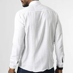 Meilleure affaire 🌟 Chemise Manches Longues ML602 Blanc de Mackten 😍 -Promos Mackten Magasin mackten 335037 ML602 20220905T155759 04