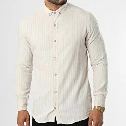 Top 10 🎁 Chemise Manches Longues ML606 Beige de Mackten 🤩