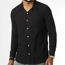 Offres 🌟 Chemise Manches Longues ML604 Noir de Mackten 🌟