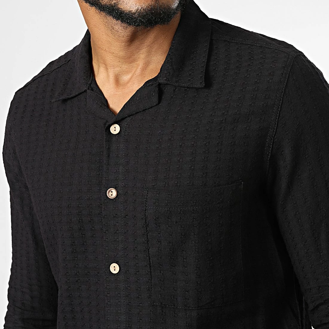 Offres 🌟 Chemise Manches Longues ML604 Noir de Mackten 🌟 4 Offres 🌟 Chemise Manches Longues ML604 Noir de Mackten 🌟 – Image 2