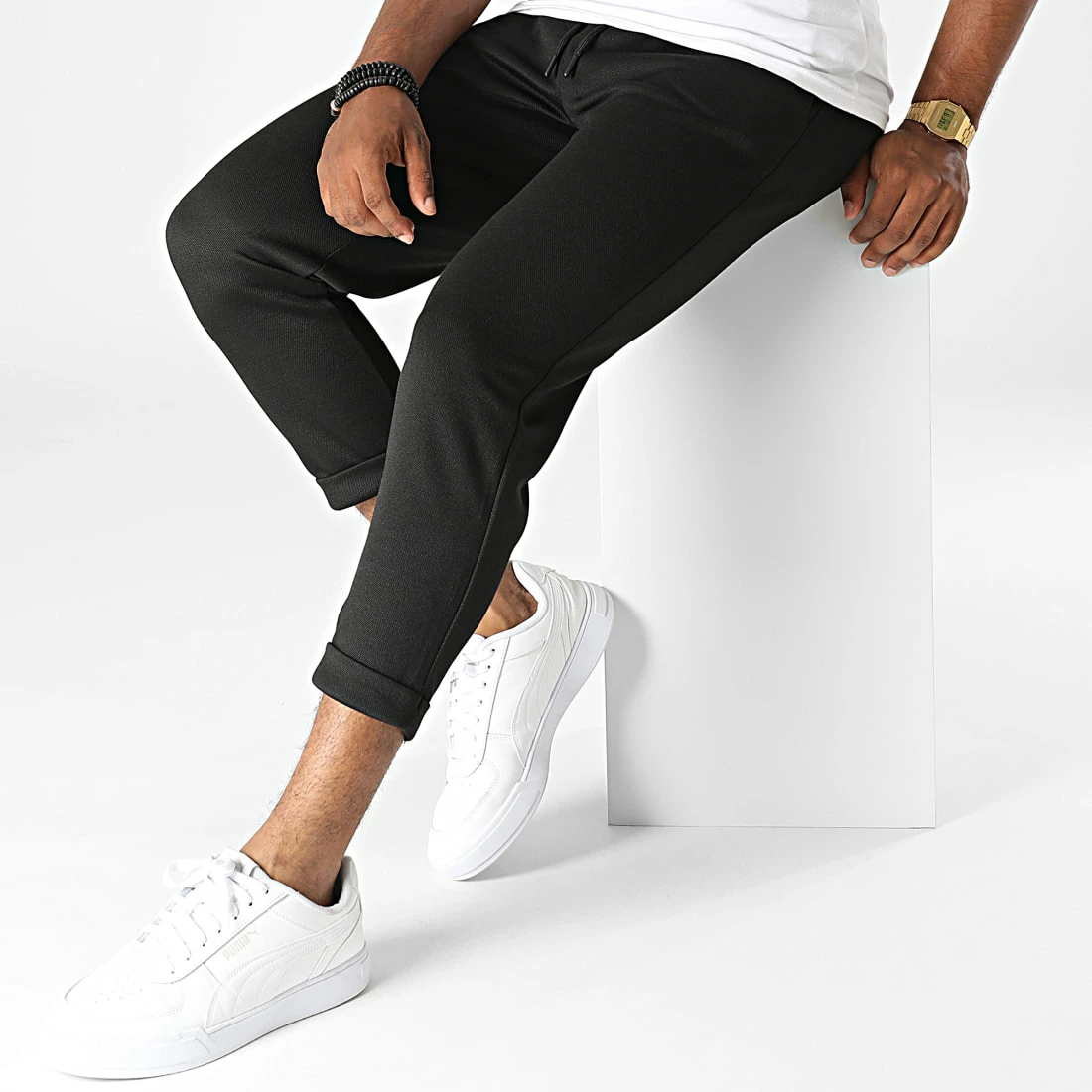 Nouveau 🤩 Pantalon Jogging 1987 Noir de Mackten ⭐ 5 Nouveau 🤩 Pantalon Jogging 1987 Noir de Mackten ⭐ – Image 3