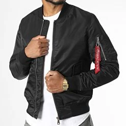 Budget 🎁 Veste Bomber MKB101 Noir de Mackten 🔥