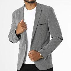 Vente flash 🤩 Veste Blazer 813 Gris Anthracite de Mackten 🤩
