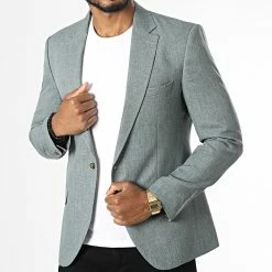 Promos Mackten Magasin 16 Promo 😉 Veste Blazer 1031 Vert Chiné de Mackten 😍