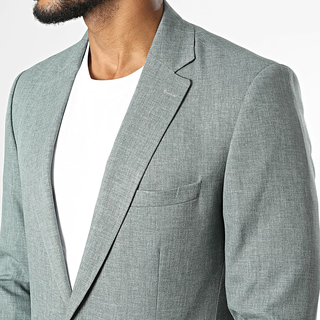 Promo 😉 Veste Blazer 1031 Vert Chiné de Mackten 😍 4 Promo 😉 Veste Blazer 1031 Vert Chiné de Mackten 😍 – Image 2