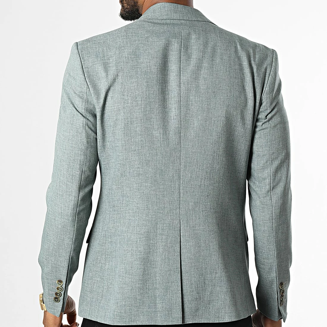 Promo 😉 Veste Blazer 1031 Vert Chiné de Mackten 😍 6 Promo 😉 Veste Blazer 1031 Vert Chiné de Mackten 😍 – Image 4