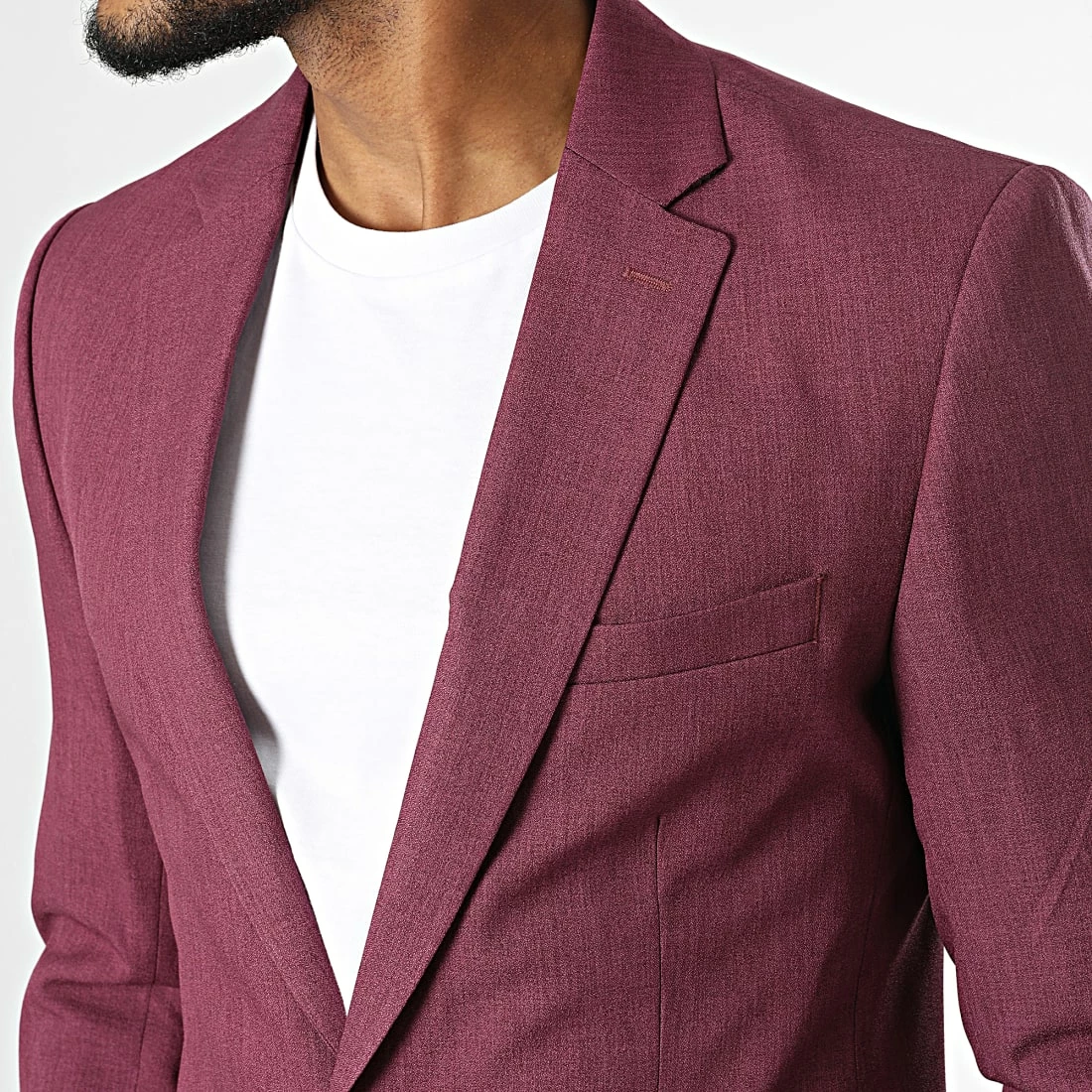 Le moins cher 😉 Veste Blazer 1031 Bordeaux Chiné de Mackten ✔️ 4 Le moins cher 😉 Veste Blazer 1031 Bordeaux Chiné de Mackten ✔️ – Image 2