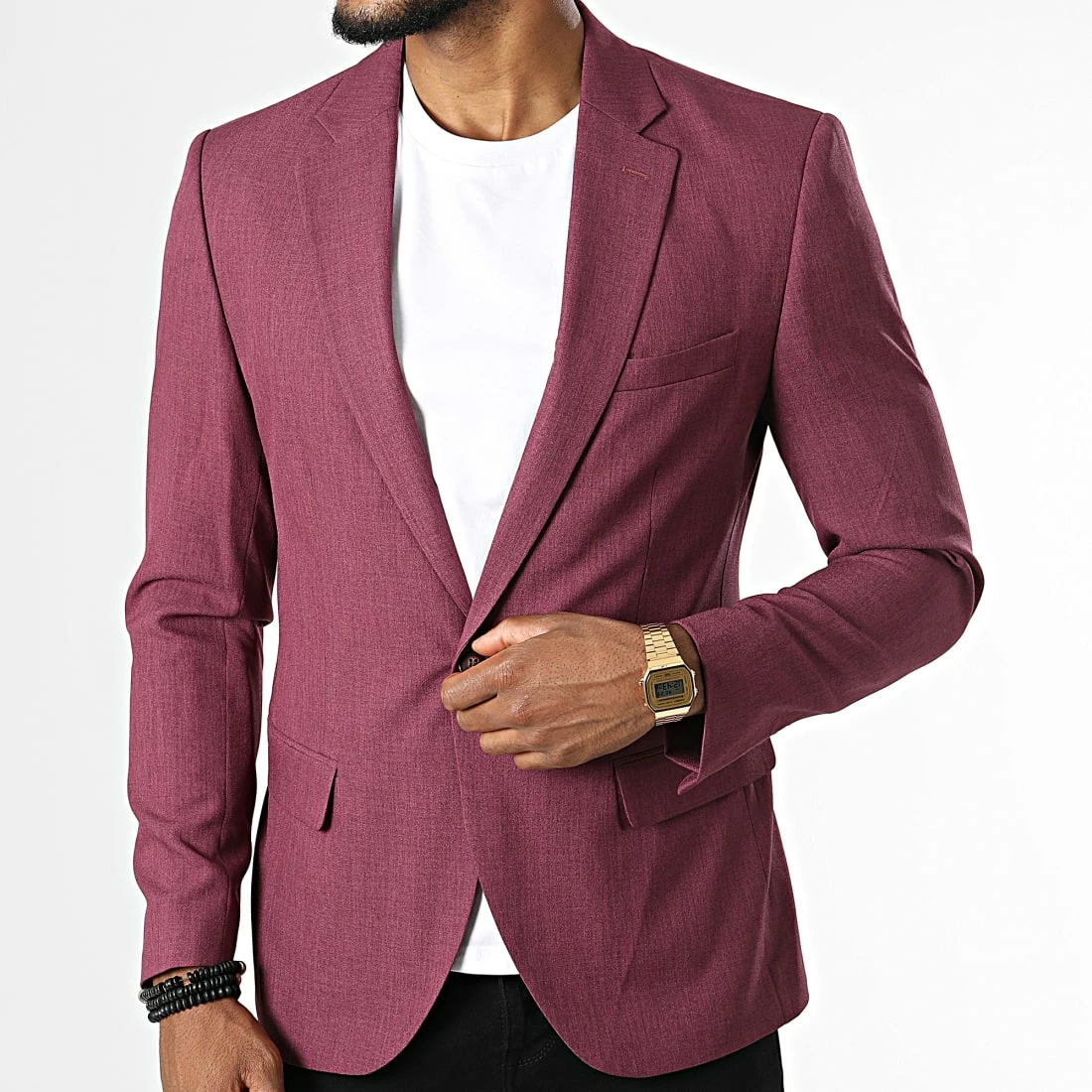 Le moins cher 😉 Veste Blazer 1031 Bordeaux Chiné de Mackten ✔️ 5 Le moins cher 😉 Veste Blazer 1031 Bordeaux Chiné de Mackten ✔️ – Image 3