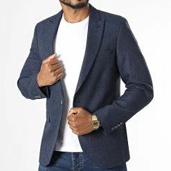 Grosses soldes 🥰 Veste Blazer 654 Bleu Marine de Mackten ✔️