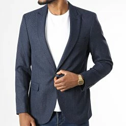 Grosses soldes 🥰 Veste Blazer 654 Bleu Marine de Mackten ✔️ -Promos Mackten Magasin mackten 337168 654 BLEU 20220919T154253 03