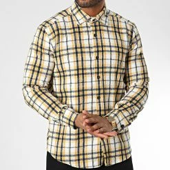 Bon marché 🎉 Chemise Manches Longues A Carreaux Dessen6 Jaune de Mackten 🥰 -Promos Mackten Magasin mackten 343087 DESSEN6 20221013T152216 03