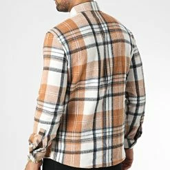 Budget 👏 Chemise Manches Longues A Carreaux Dessen12 Beige de Mackten 🤩 -Promos Mackten Magasin mackten 343142 DESSEN12 20221013T152143 04