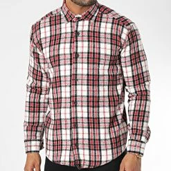 Les meilleures critiques de 🤩 Chemise Manches Longues A Carreaux Dessen4 Blanc Bordeaux de Mackten 🥰