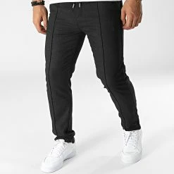 Promos Mackten Magasin 24 Meilleure affaire 💯 Pantalon Chino 401 Noir Chiné de Mackten 😀