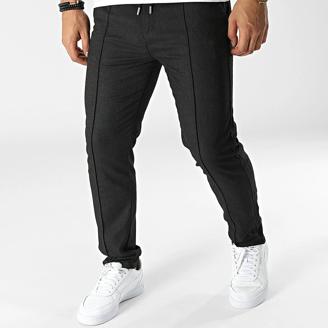 Meilleure affaire 💯 Pantalon Chino 401 Noir Chiné de Mackten 😀 3 Meilleure affaire 💯 Pantalon Chino 401 Noir Chiné de Mackten 😀