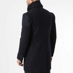 Remise 🧨 Manteau MK6022 Noir Gris Chiné de Mackten 🎁 -Promos Mackten Magasin mackten 343213 MK6022 MARINE 20221013T155639 04