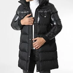 Meilleur prix 🎉 Doudoune Longue A Capuche 22K41 Noir de Mackten ❤️