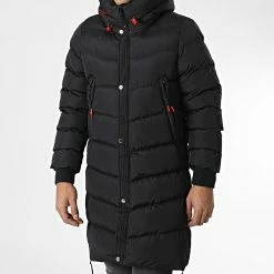 Bon marché 😍 Doudoune Longue A Capuche 8085N Noir de Mackten ⌛ -Promos Mackten Magasin mackten 346749 8085N 20221108T150829 03