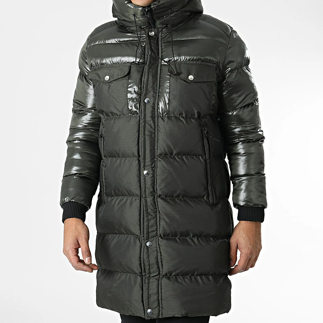 Remise 💯 Doudoune Longue A Capuche 22K41 Vert Kaki de Mackten 😍 5 Remise 💯 Doudoune Longue A Capuche 22K41 Vert Kaki de Mackten 😍 – Image 3