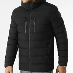 Grosses soldes ✨ Doudoune Capuche 35 Noir de Mackten 👏